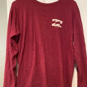 Billabong Burgundy Red Long sleeve